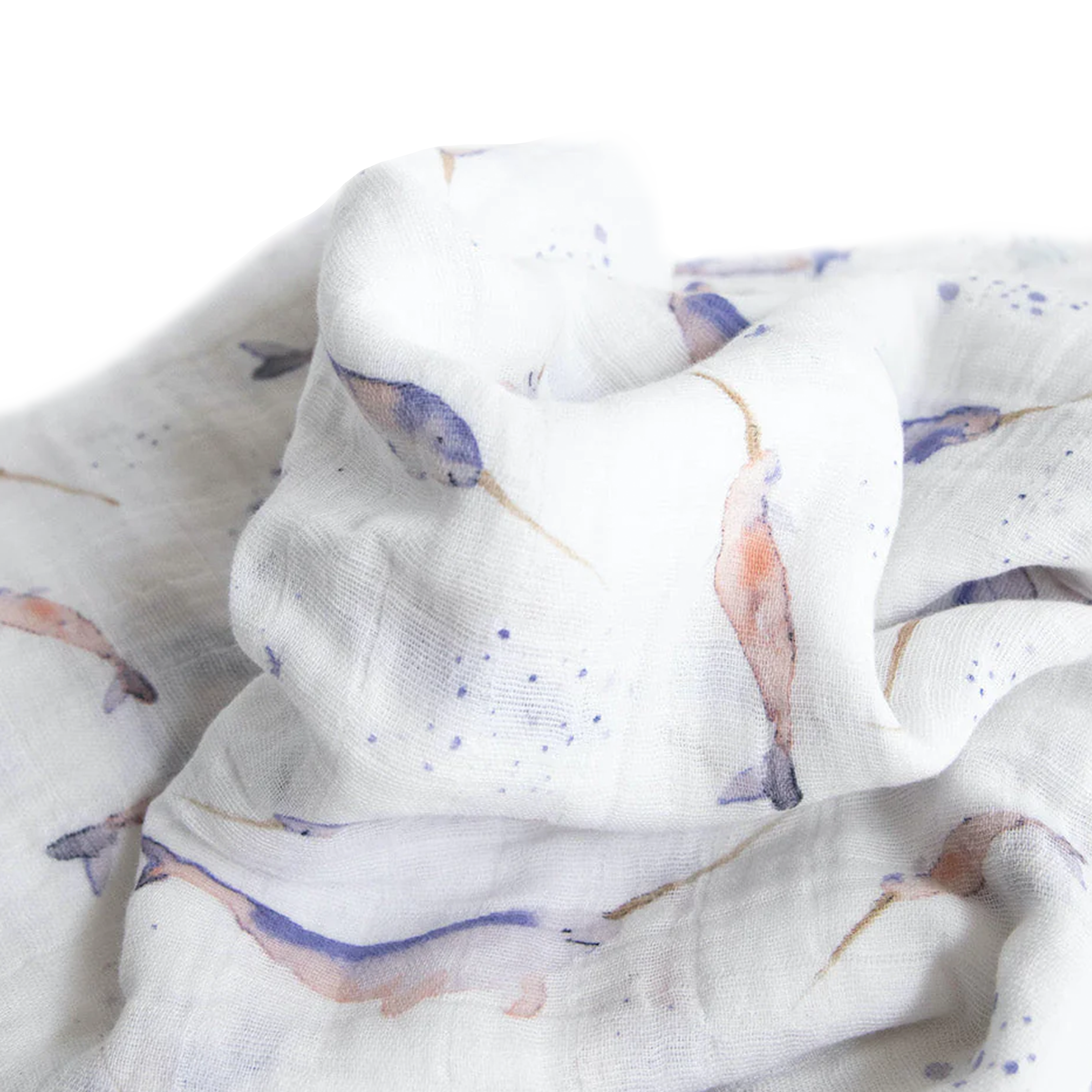 Cotton Muslin Swaddle Baby Blanket Narwhal Little Unicorn Europe