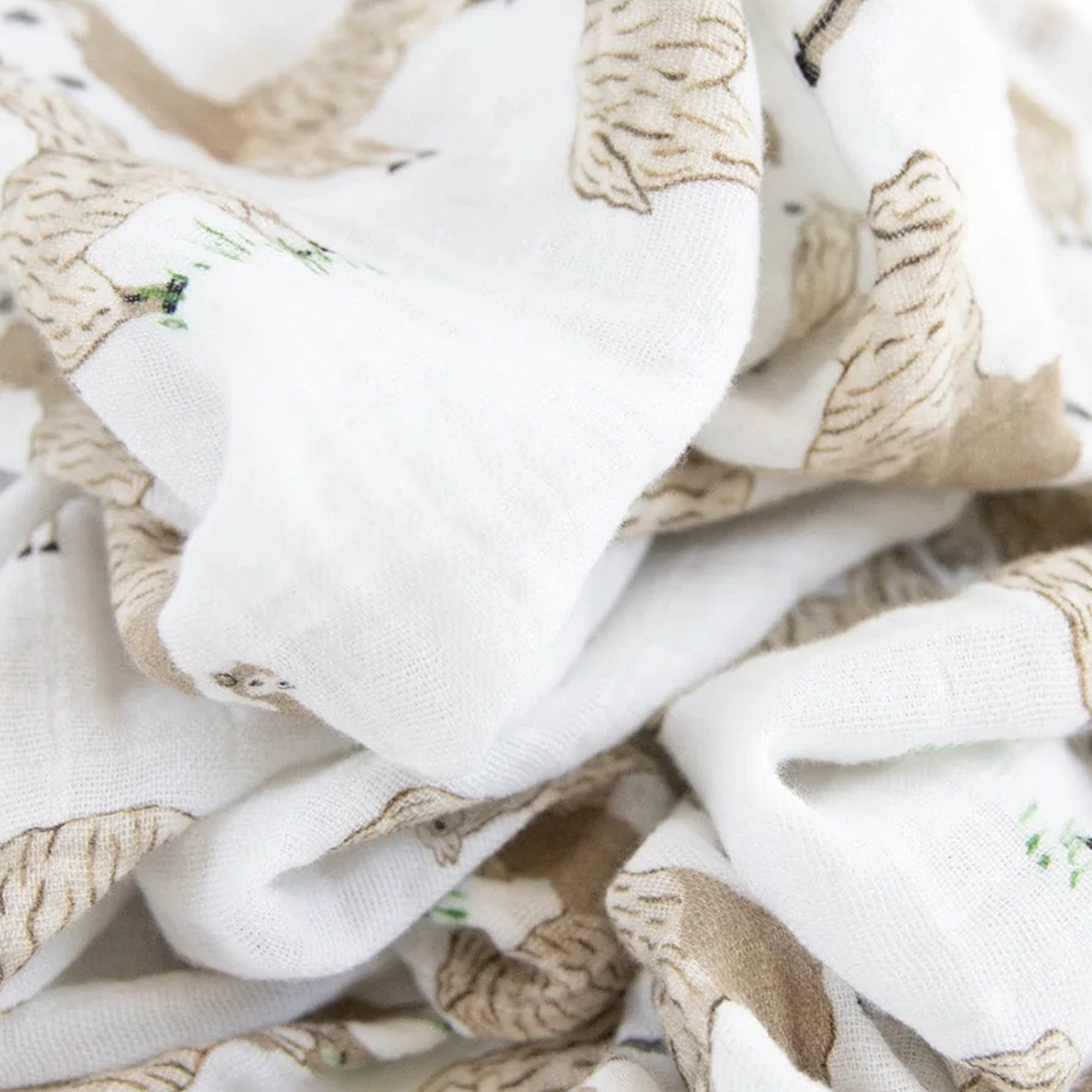 Cotton Muslin Swaddle Blanket Llama Llama