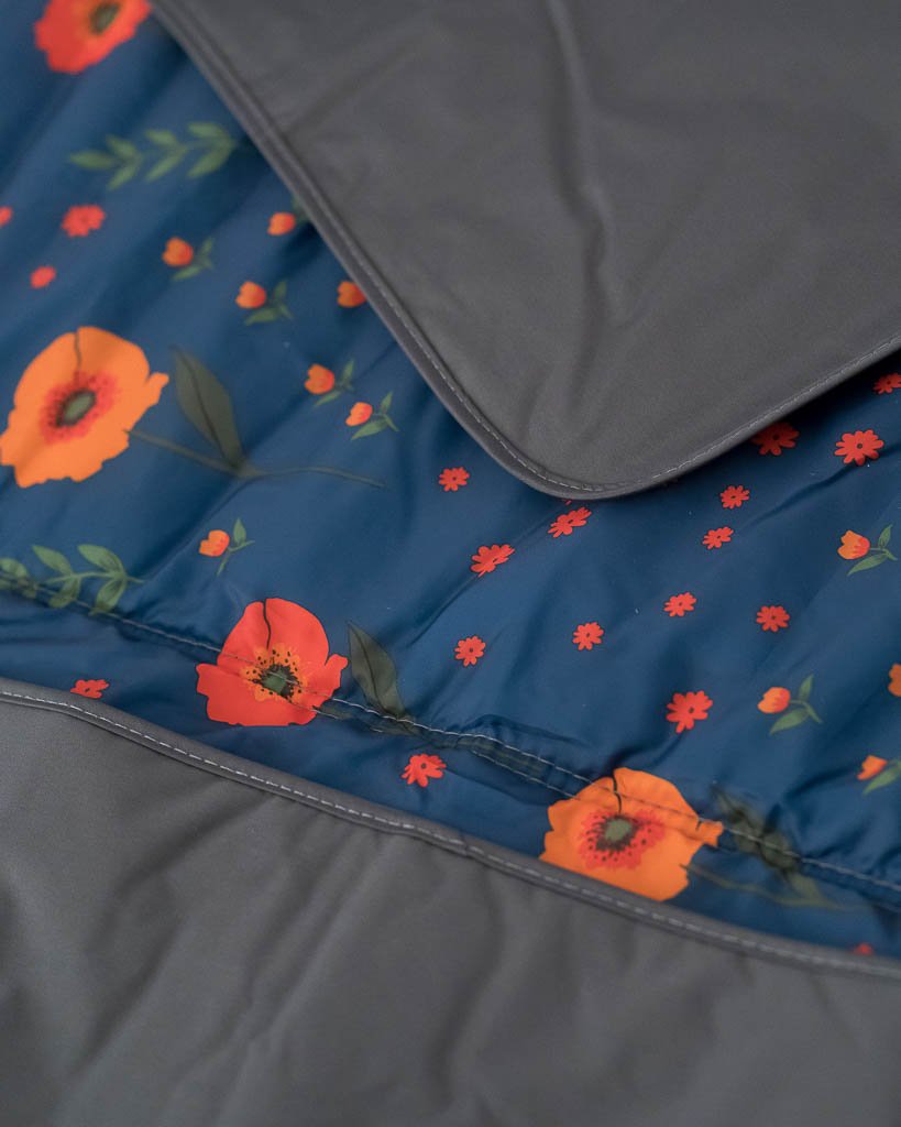 Little Unicorn Outdoor MultiPurpose Blanket (5x5) Midnight Poppy