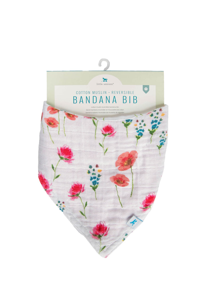 Cotton Muslin Reversible Bandana Bib - Wild Mums 2