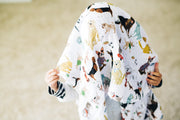 Cotton Muslin Swaddle Blanket Set - Woof Set