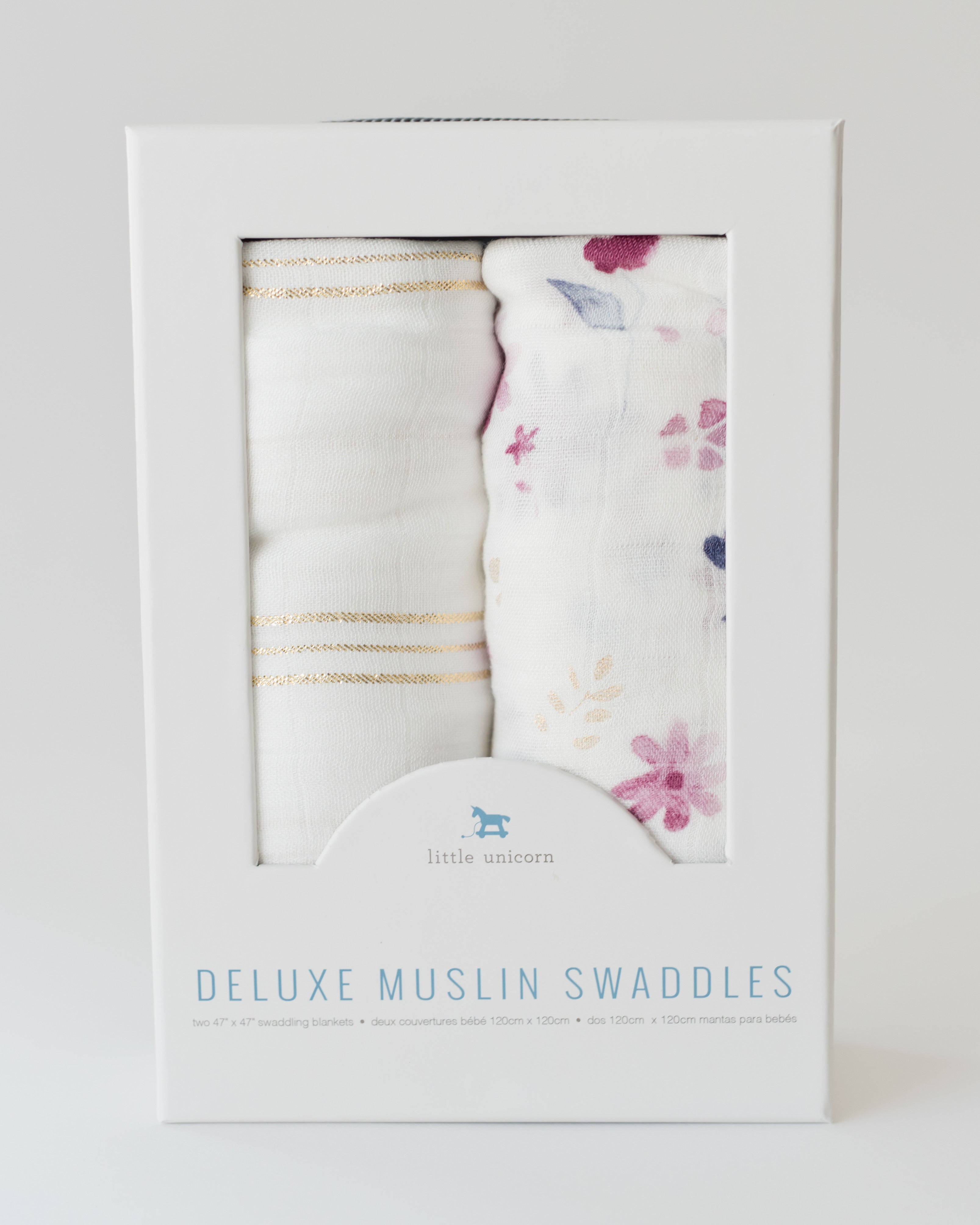 Deluxe Muslin Swaddle Blanket 2 Pack - Fairy Garden
