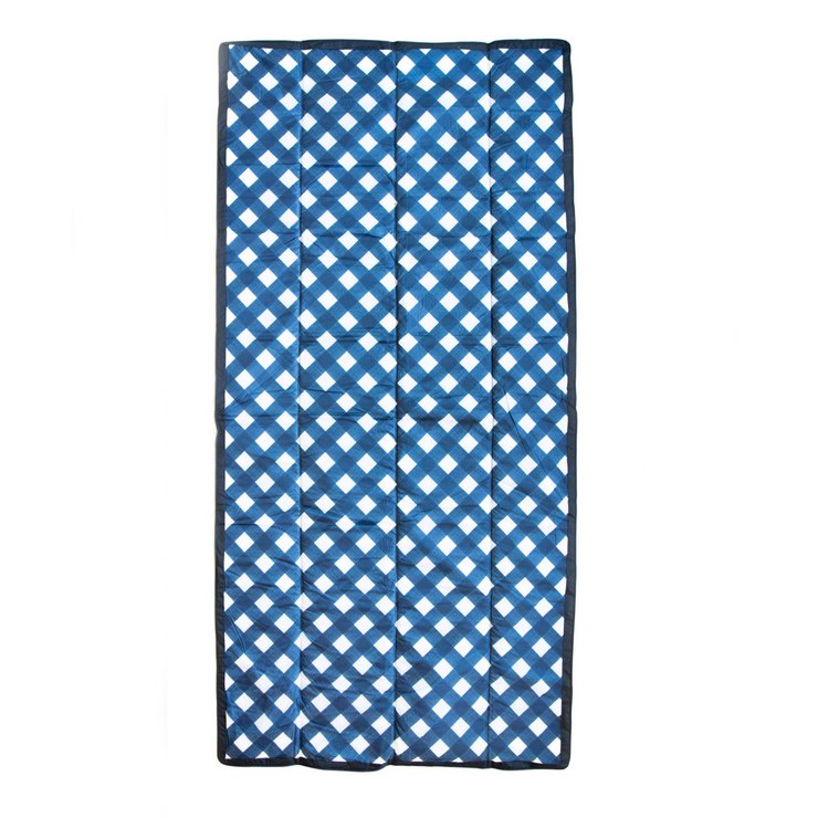 150 x 300 cm Outdoor Blanket - Navy Plaid