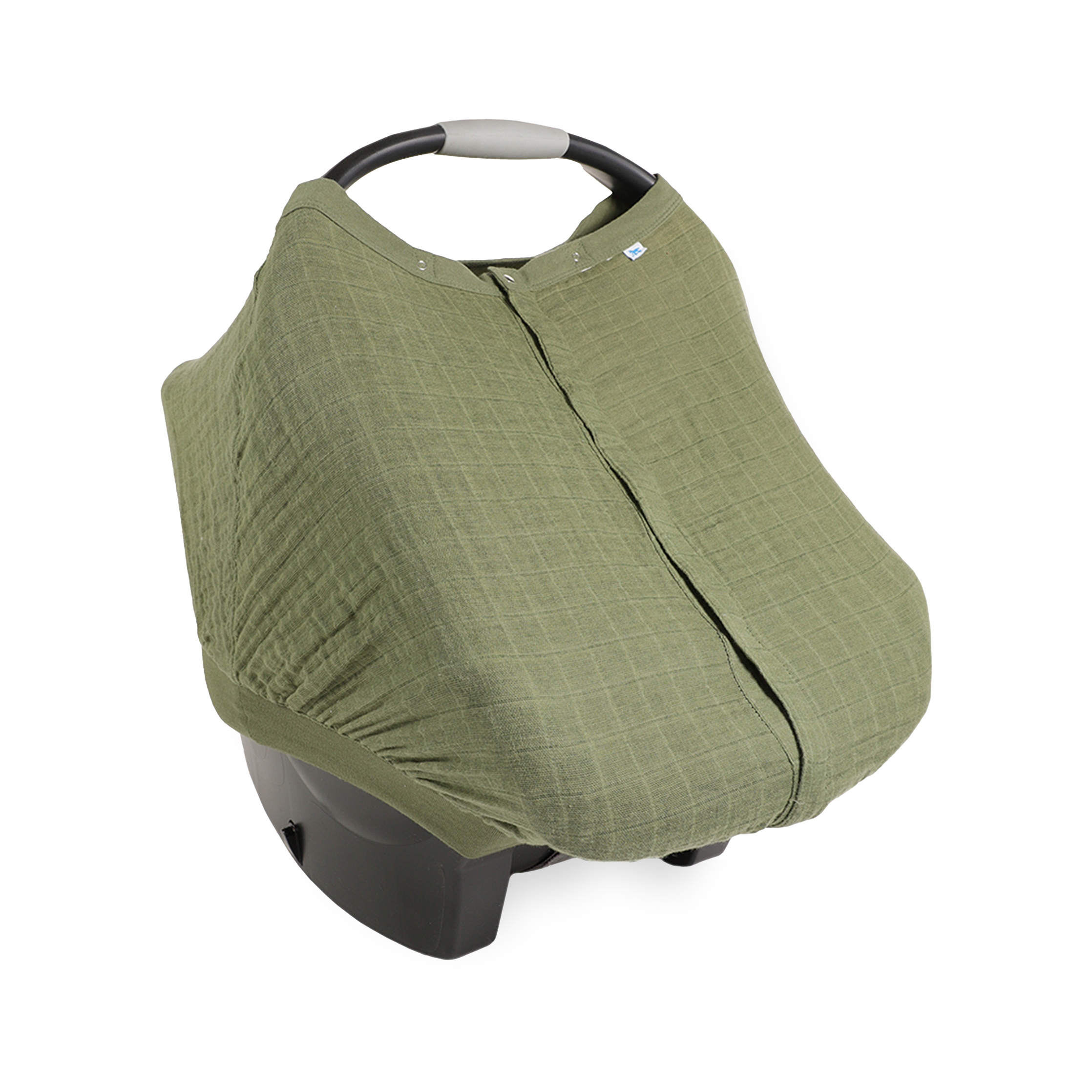 Cotton Muslin Car Seat Canopy - Fern