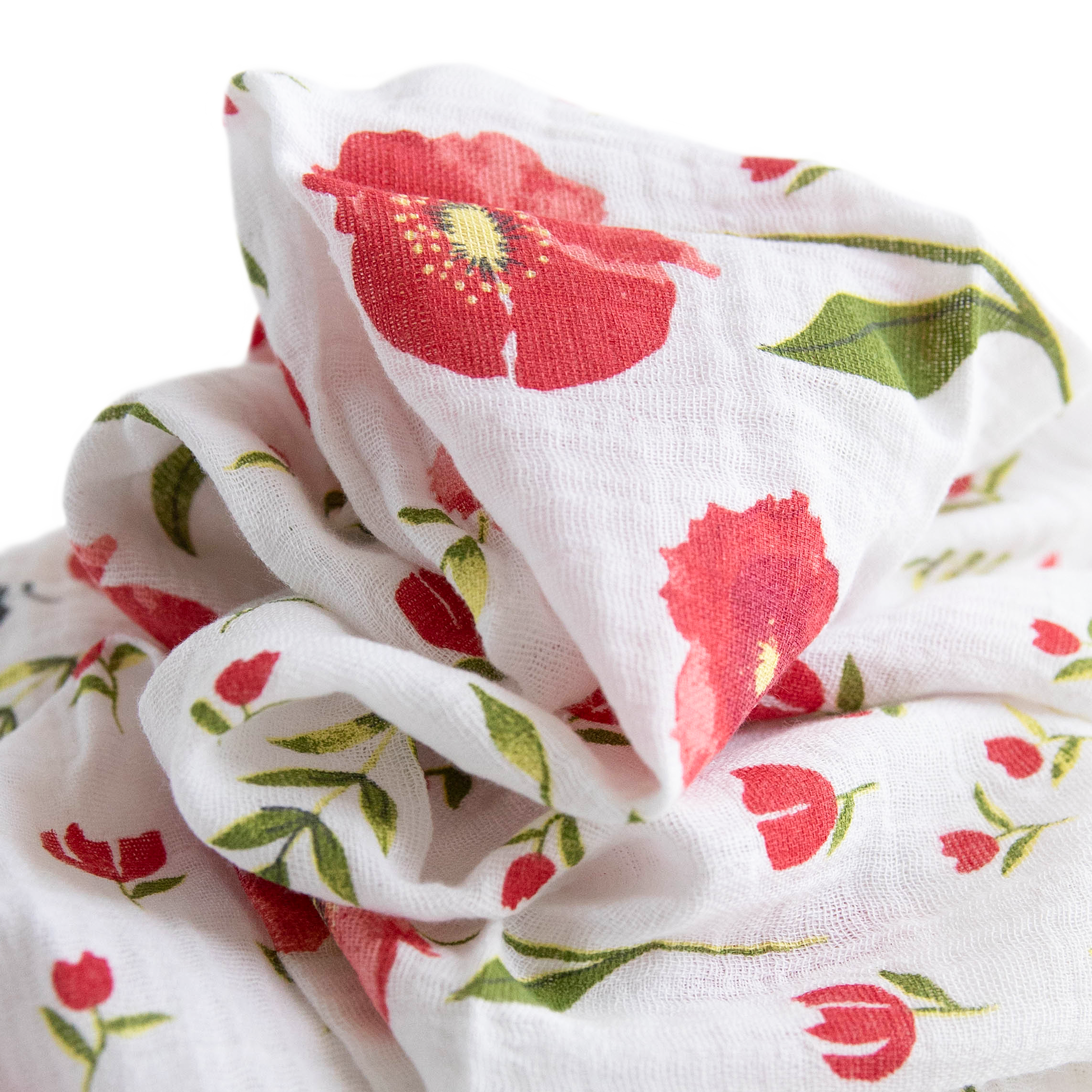 Cotton Muslin Swaddle Blanket 3 Pack - Summer Poppy 2