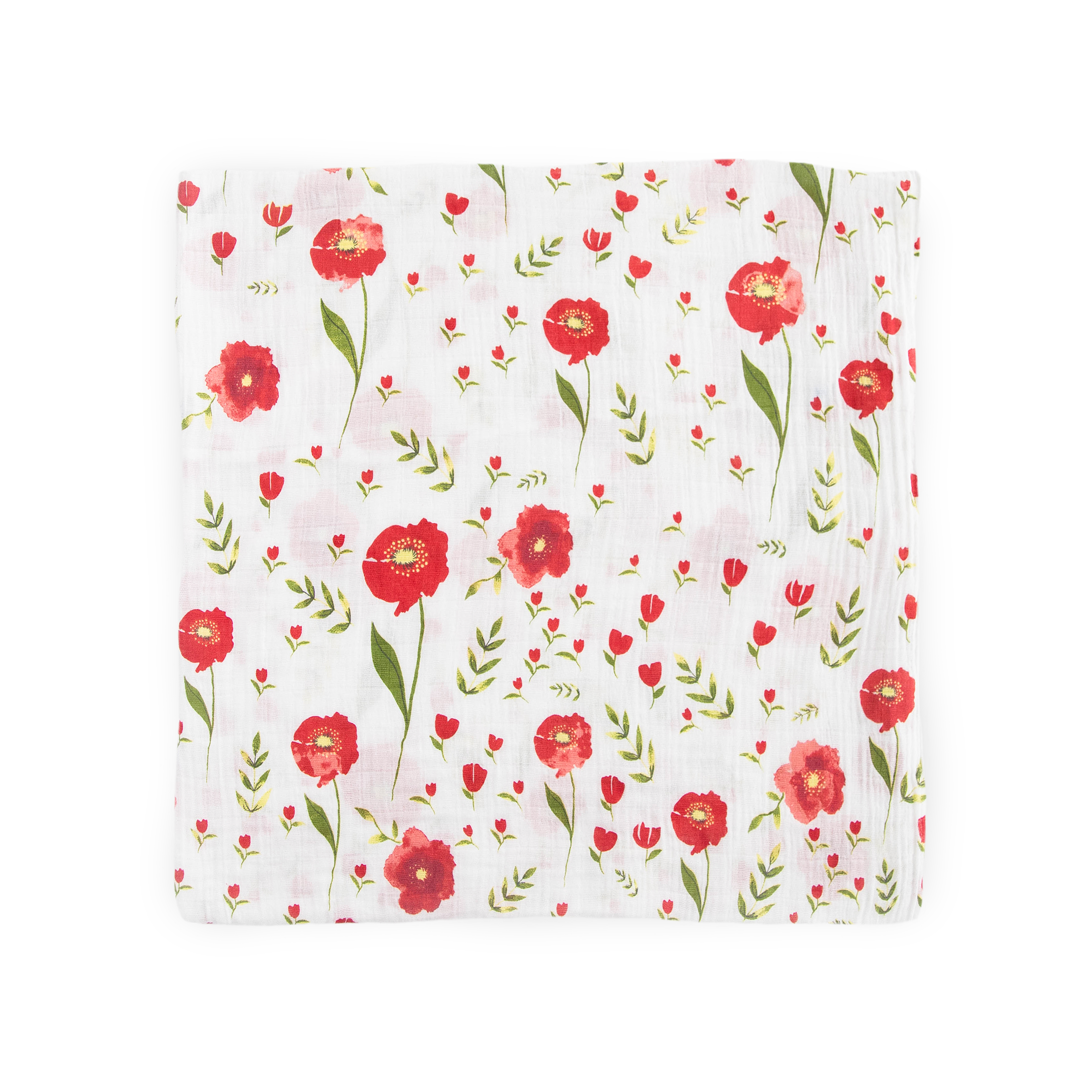 Cotton Muslin Swaddle Blanket 3 Pack - Summer Poppy 2