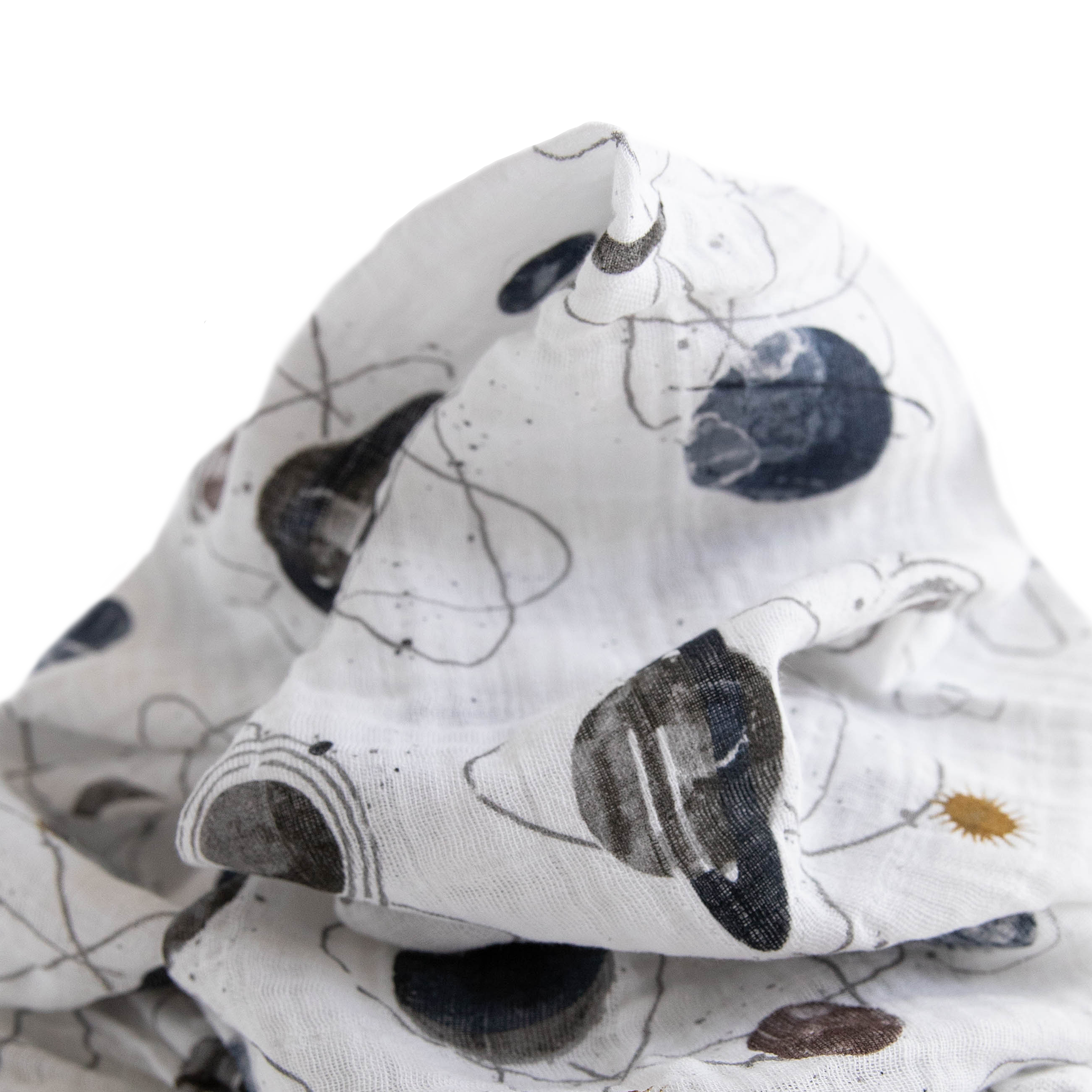 Cotton Muslin Swaddle Blanket - Planetary