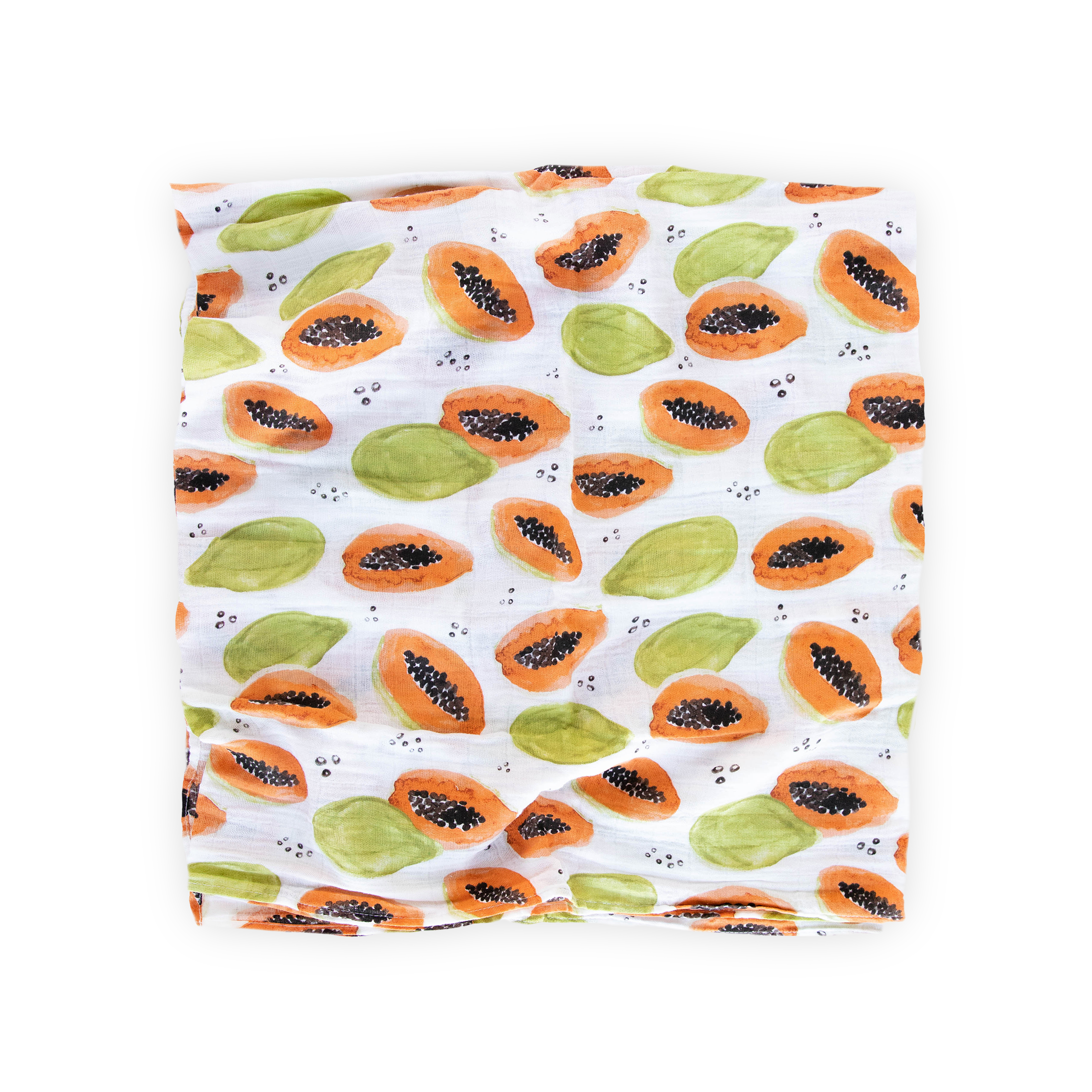 Cotton Muslin Swaddle Blanket - Papaya