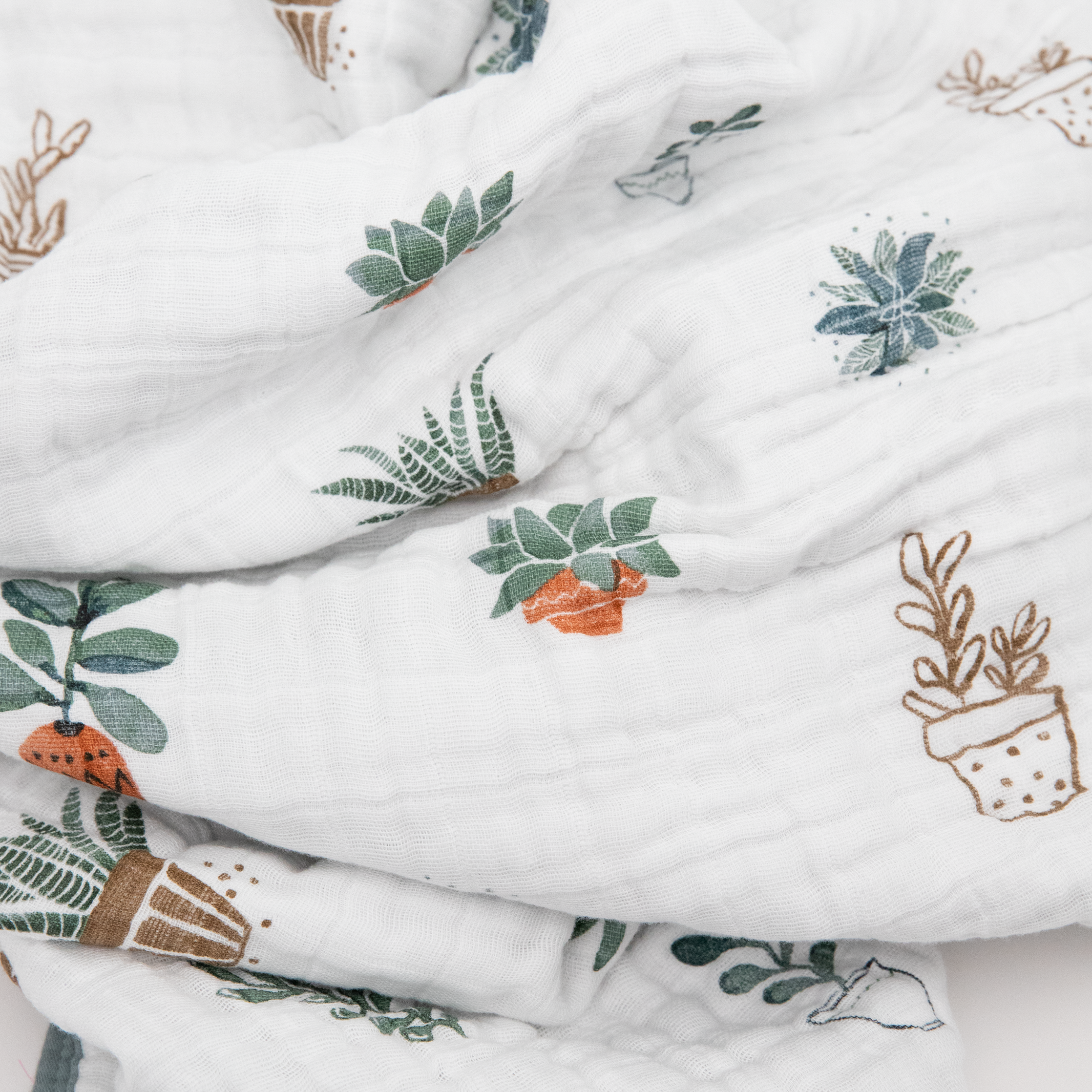 Cotton Muslin Baby Quilt Prickle Pots Little Unicorn Europe