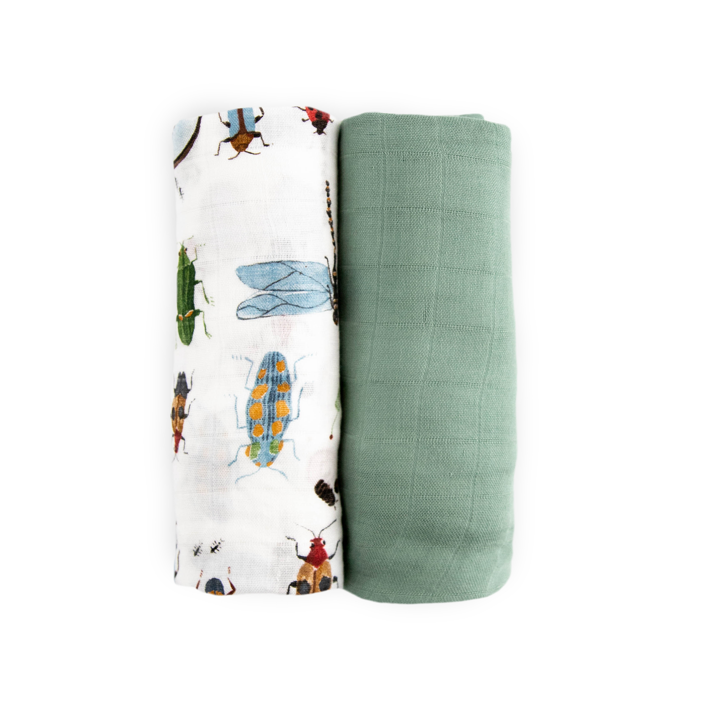 Deluxe Muslin Swaddle Blanket 2 Pack - Bugs 2