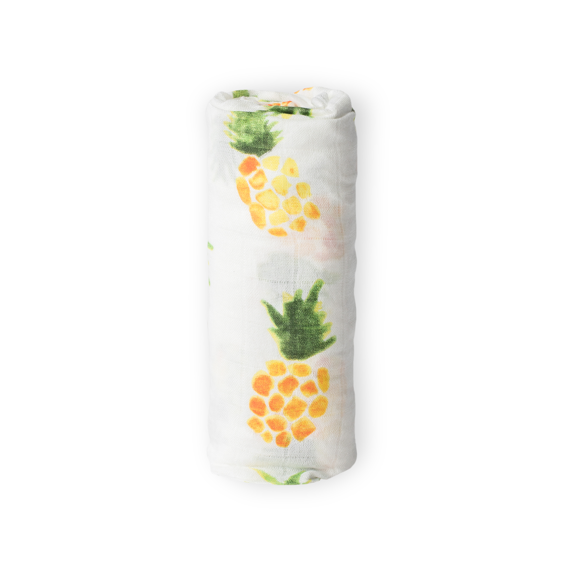 Deluxe Muslin Rayon From Bamboo Swaddle Baby Blanket Pineapple