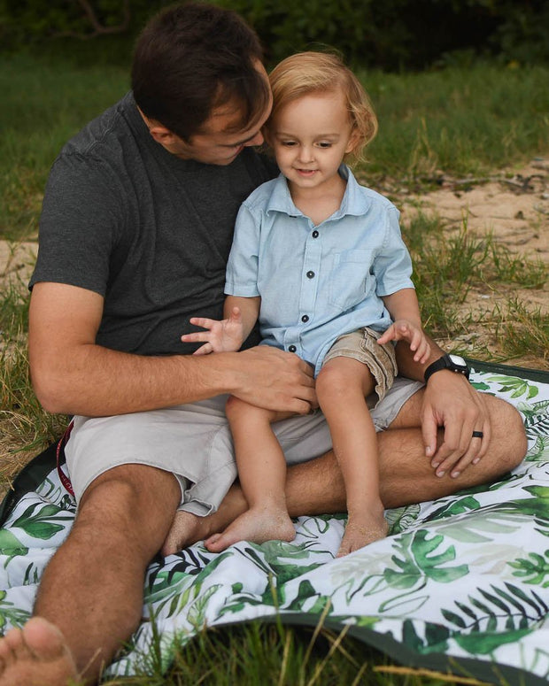 150 x 210 cm Outdoor Blanket - Tropical Leaf