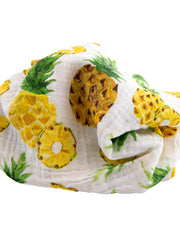 Cotton Muslin Swaddle Blanket - Fresh Pineapple
