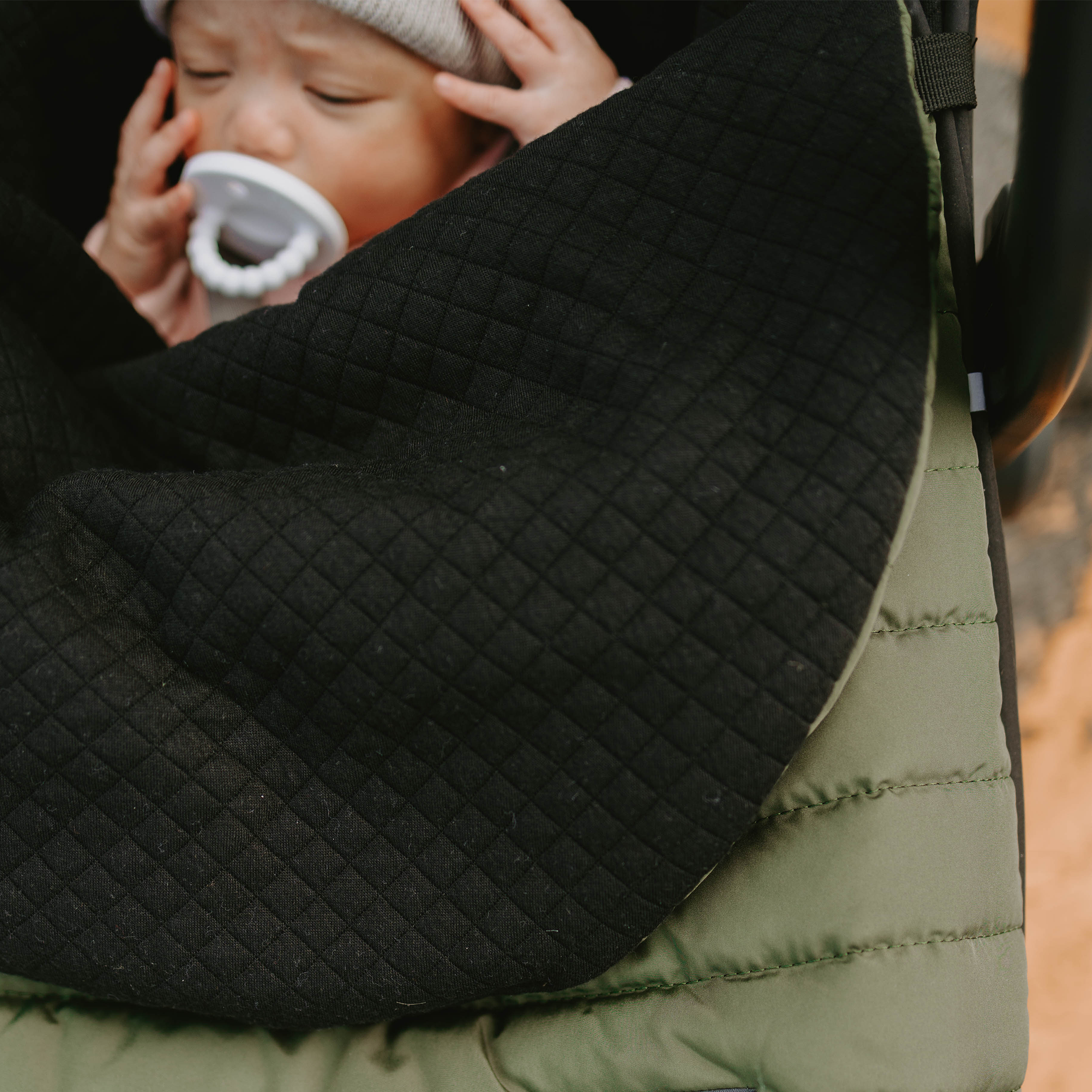 Autositz für Kleinkinder Baby-Fußsack - Dunkelgrün