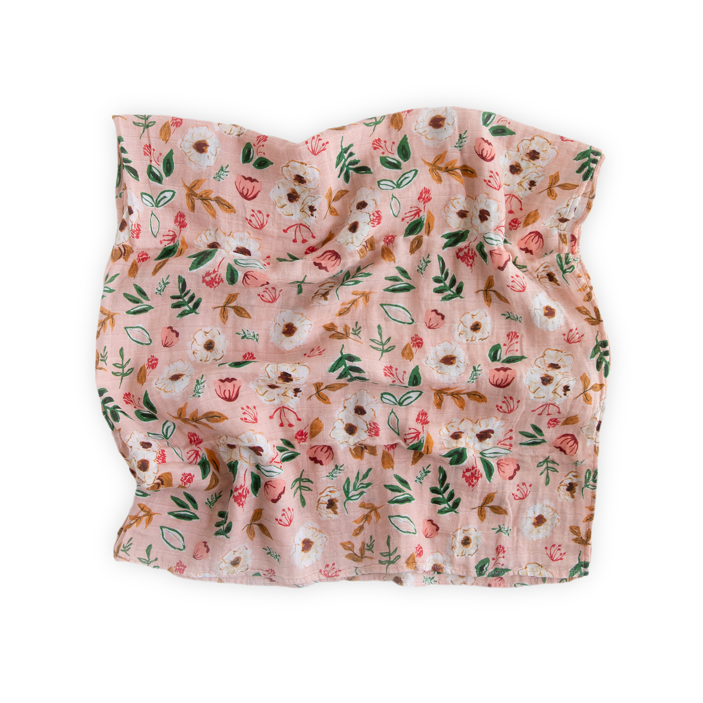 Baumwoll-Musselin Mulltuch Decke - Vintage Floral