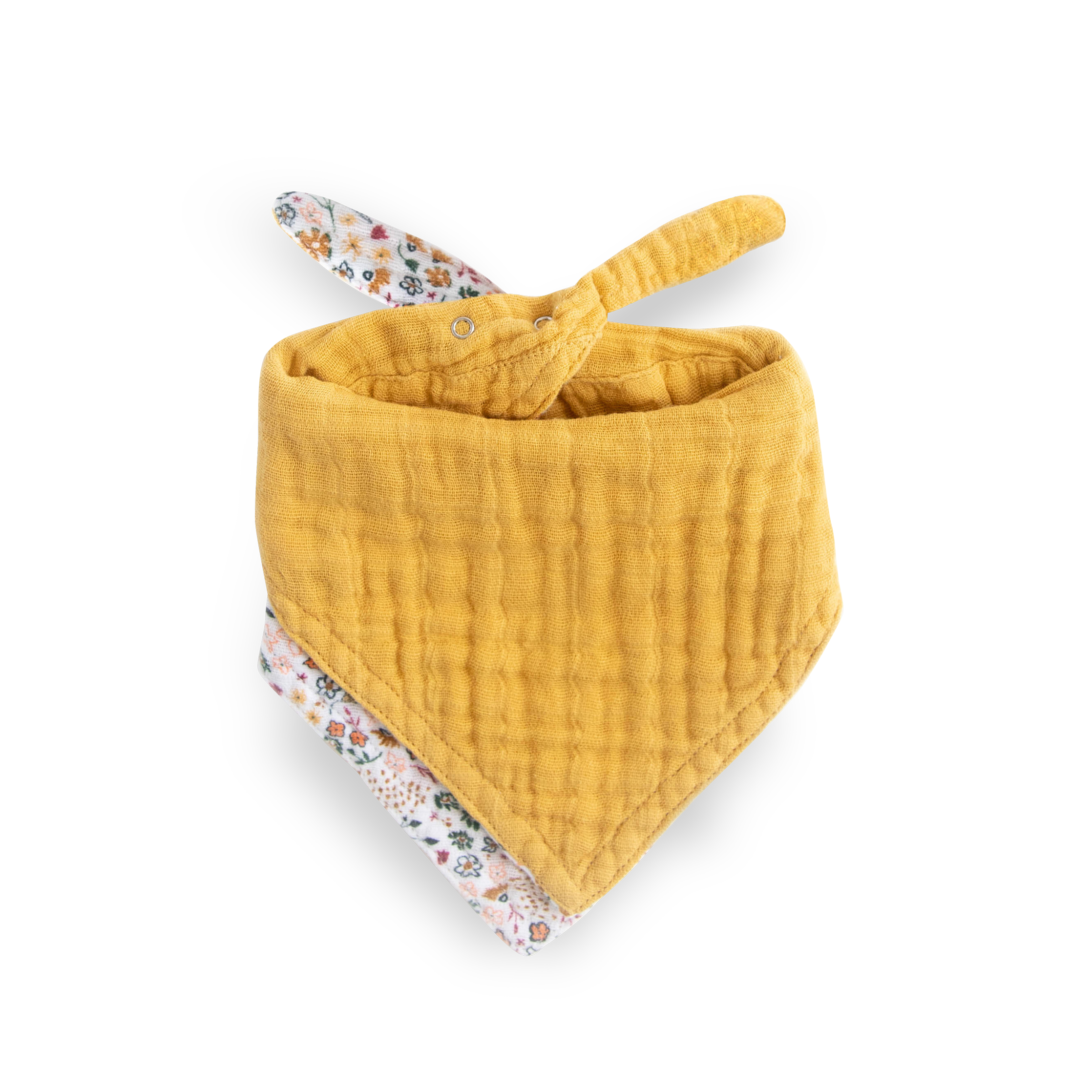 Wendbares Bandana aus Baumwoll-Musselin Lätzchen - Pressed Petals
