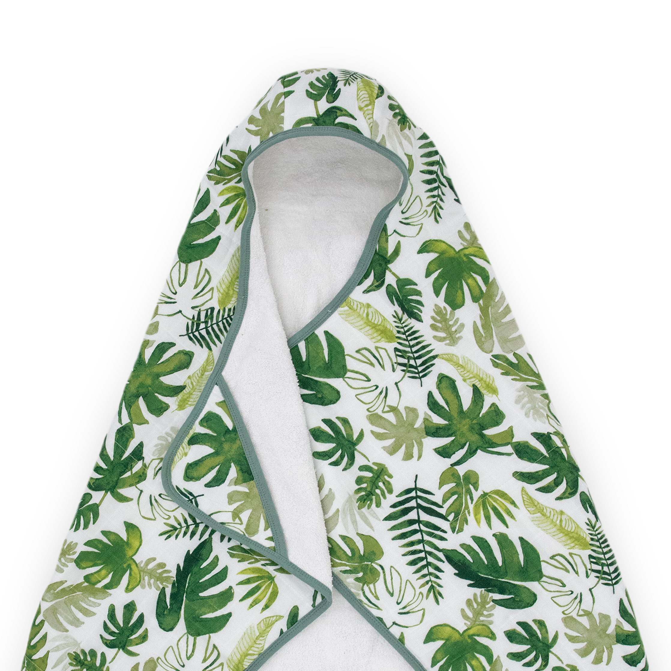 Handtuch mit Kapuze für Kleinkinder - Tropical Leaf