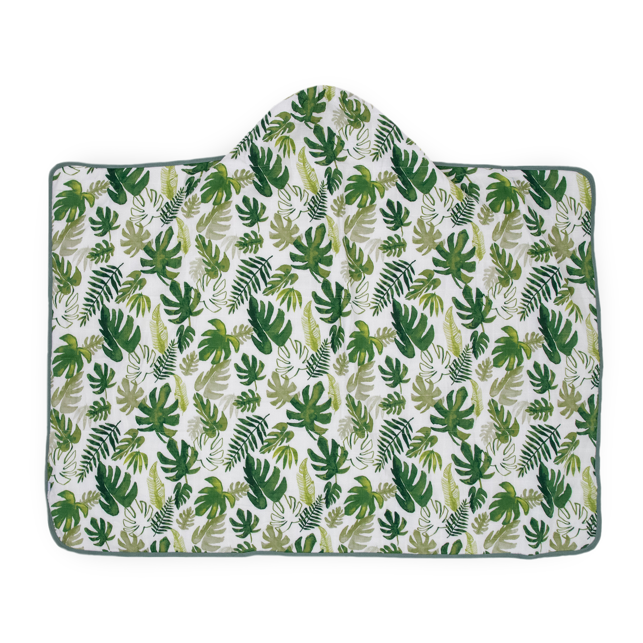 Handtuch mit Kapuze für Kleinkinder - Tropical Leaf