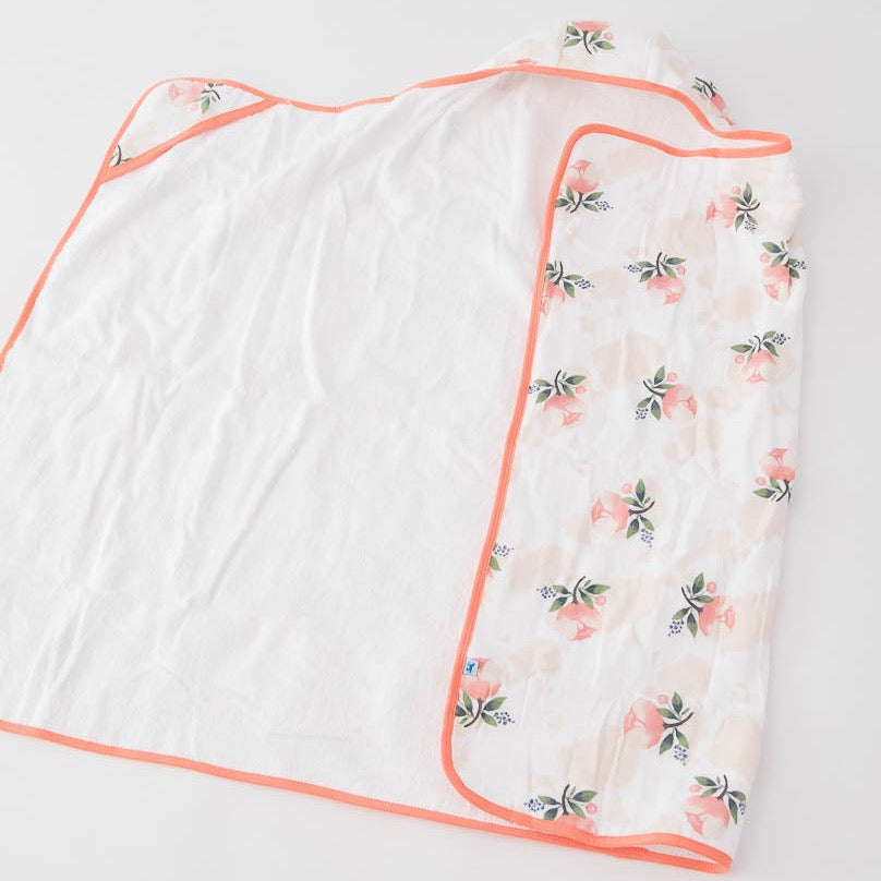Handtuch mit Kapuze für Kleinkinder - Watercolor Rose
